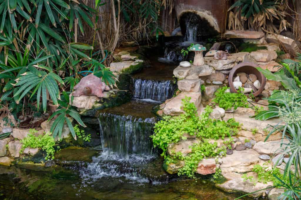 How to build a pond stream