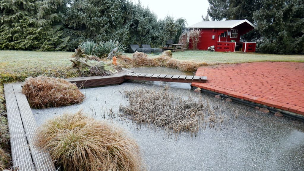 Keep your garden pond ice-free